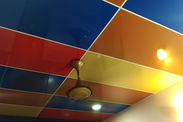 ACP false ceiling application in residential building 