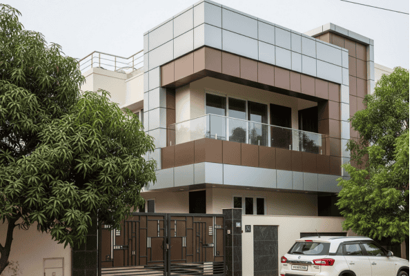 Residential Building Clad with ACP Sheet