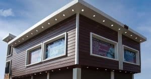 Commercial Building Elevation Design with ACP Sheets