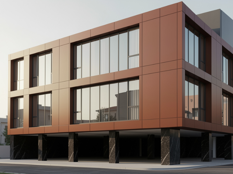 ACP WIth marble and glass